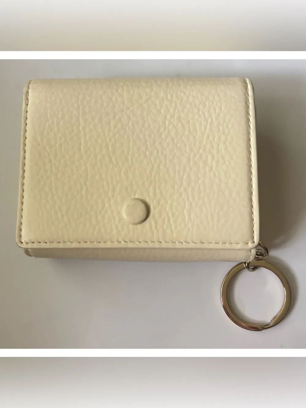 OAD New York Everywhere leather Mini Wallet in Oatmeal